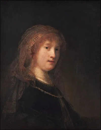 Qui a peint sa femme Saskia dans ce portrait ?