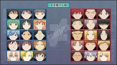 Qui est l'avant-avant-dernier survivant dans la bataille rouge contre bleu dans le tome 16 du manga ?