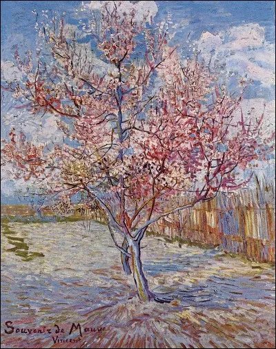 Qui a peint "Pêcher en fleurs (Souvenir de Mauve)" ?