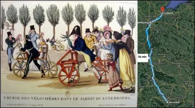 « D » comme « Draisienne » > Avec ce moyen de transport, il se rend, en 1705, d'Arnstadt à Hambourg et Lübeck, soit plus de 800 km au total. Vrai ou faux ?