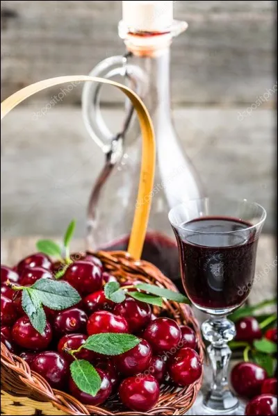 Quel alcool est obtenu à partir de la fermentation de cerises ?