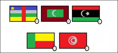 Lequel de ces drapeaux n'est pas un pays d'Afrique ?