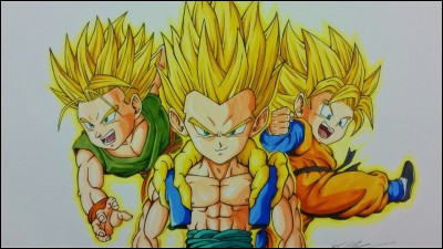 Dans Dragon Ball Z, pendant l'entraînement de Goten et Trunks pour la danse-fusion, en quoi demandent-ils à Goku de se transformer ?