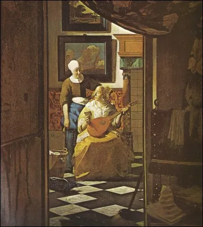 Cette peinture de Vermeer a pour titre...
