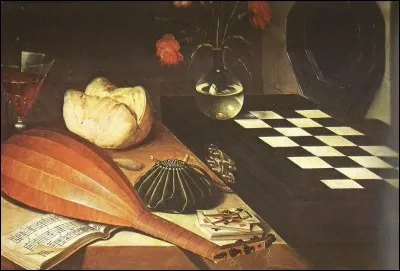 Quel est l'autre nom de la toile "Nature morte à l'échiquier" de Lubin Baugin ?