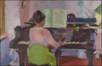 Cette oeuvre intitulée ''Femme au piano'' a été réalisée par...
