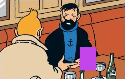 Dans « Coke en stock », il est un moment où Haddock est attablé devant un verre. De quelle couleur est sa boisson ?