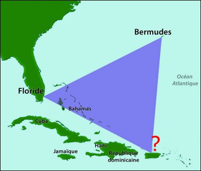 Le triangle des Bermudes est une zone géographique de l'océan Atlantique qui aurait été, selon la légende, le théâtre d'un grand nombre de disparitions de navires et d'aéronefs. Les sommets de ce triangle sont la Floride, les Bermudes et 