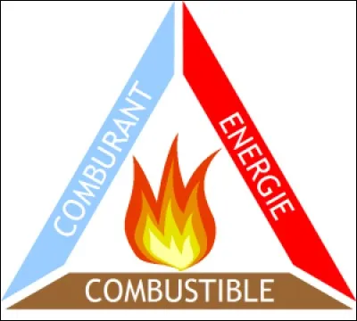 Le triangle du feu représente les trois ingrédients indispensables pour qu'un feu puisse brûler : le combustible, le comburant et l'énergie. Si l'on souhaite éteindre un feu, il suffit de retirer un seul de ces trois ingrédients. Ainsi, quel ingrédient modifie-t-on si l'on verse de l'eau sur un feu ?