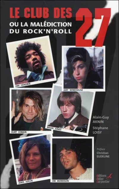 Cinq rock-stars perdent la vie la même année en 1970.