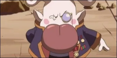 Quel est le nom de ce petit bonhomme blanc avec un monocle et une énorme langue ?