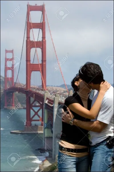 C'est beau l'amour, surtout quand on s'aime. Où donc s'embrassent-ils ?