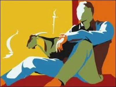 L'expression "Epée de Damoclès" est née d'une véritable épée suspendue à un simple crin de cheval... (Peinture Ray Devajyoti, Introspection)