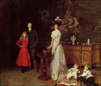 L'expression "Des gens huppés" a une origine en lien avec les chapeaux... (Peinture de John Singer Sargent, The Stivell family)