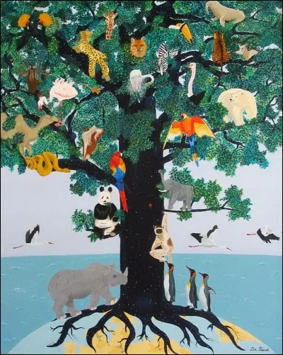 L'expression "Avoir de la branche" est née avec la création des arbres généalogiques... (Peinture Elisabeth Depuiset)