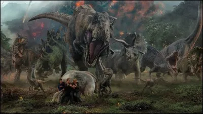 Qu'est-ce qui menace les dinosaures du parc ?