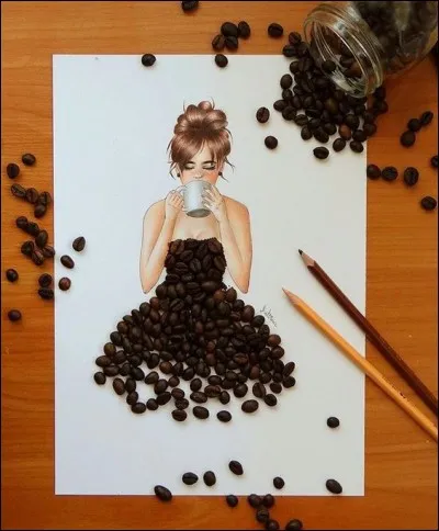 Voici une robe qui m'inspire une question ! Quel est le fruit du caféier ?