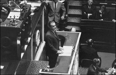 Dans son discours de politique générale, tenu à l'Assemblée nationale le 16 septembre 1969, Jacques Chaban-Delmas annonce sa politique, qu'il nomme...