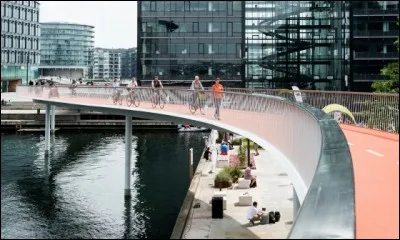 N'est-ce pas surréaliste, une ville équipée de 350 km de pistes cyclables surélevées ? C'est que la ville est, ni plus ni moins, construite pour les cyclistes et 1/3 vont au travail en vélo. Il y aurait une demi-douzaine de ponts cyclistes en construction.
Pourquoi ? pour économiser dans la santé ou les retards au travail.

Quelle est cette ville phare pour son environnement et ses habitants ?