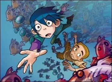 (Monster Allergy) Quel est le prnom du garon aux cheveux bleus ?