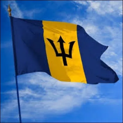 Les deux bandes bleues du drapeau de la Barbade symbolisent le ciel et la mer.
