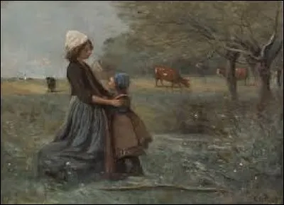 Par qui a été réalisée la toile "Les Deux Surs dans la prairie" ?