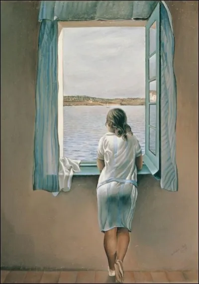 C'est la sur de l'artiste sur cette toile intitulée "Une fille à la fenêtre" :