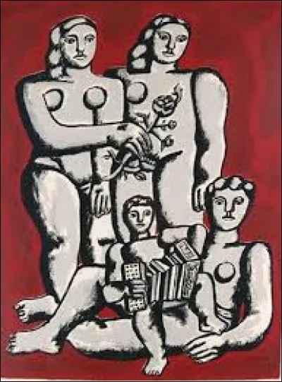 Qui a réalisé le tableau "Les Trois Surs et l'enfant à l'accordéon" ?