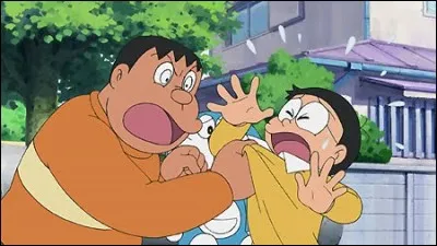 Quel personnage a l'habitude de martyriser Nobita ?