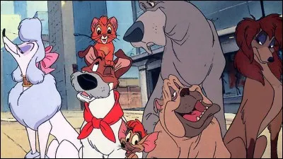 1) comment s'appelle le maître de tous les copains d'Oliver dans le film ''Oliver et Compagnie'' ? 2) Comment s'appelle la petite fille qui adopte Oliver ? 3) Comment s'appelle le méchant ?