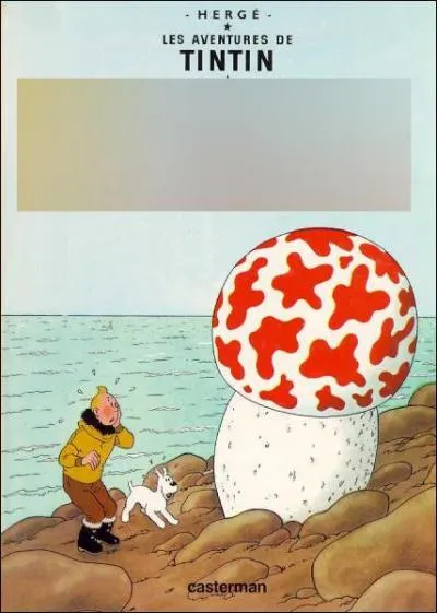 Dans quel tome de tintin peut-on voir un champignon gant sur la premire de couverture ?