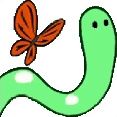 Quel est le nom du ver dans l'épisode "Le papillon" ?