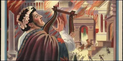 Quel grand empereur aurait joué de la lyre pendant le grand incendie de Rome en juillet 64 ?