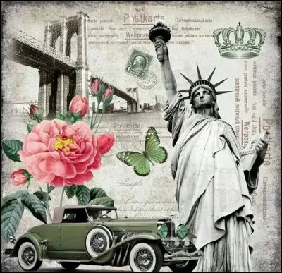 Que peut-on lire sur le livre que tient la statue de la Liberté dans sa main gauche ?