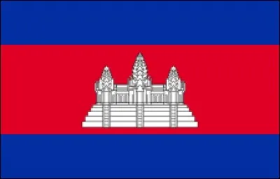 Quel monument emblématique est représenté sur le drapeau du Cambodge ?