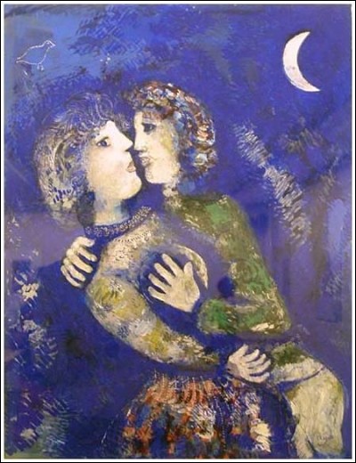 De qui est le tableau "Les Amoureux à la demi-Lune" ?