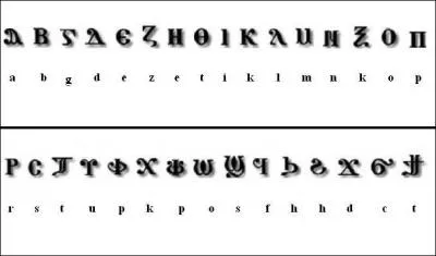 Quel est cet alphabet ?