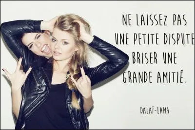 En combien de temps te réconcilies-tu avec tes ami(e)s ?