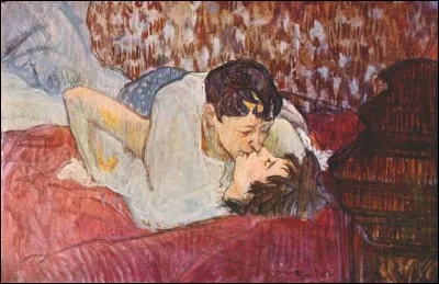 Qui a réalisé cette toile nommée "Le Baiser" ?