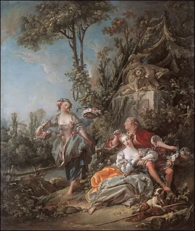 Qui a représenté "Les Amants dans le parc" ?