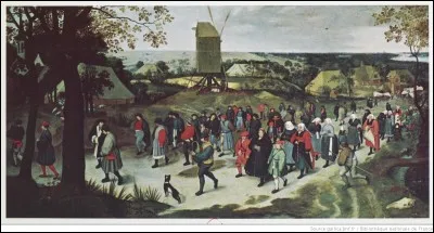 Qui a peint "Le Cortège de noce paysanne" ?