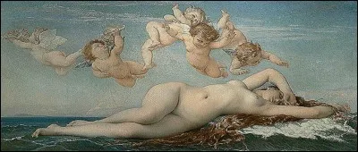 Quelle déesse est née du sperme du mâle, cité en question 5, trop fougueux, émasculé. Et où est-elle née ?