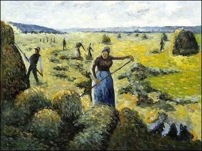 Qui est le peintre de "La Récolte des foins" ?