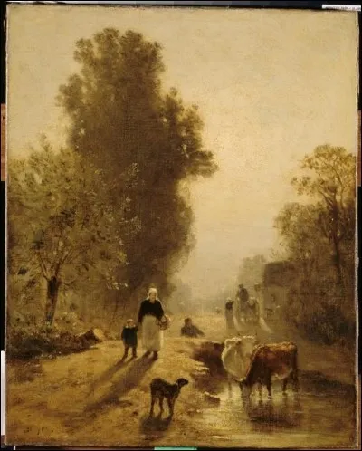 Ce tableau est intitulé "Le Matin", qui l'a signé ?