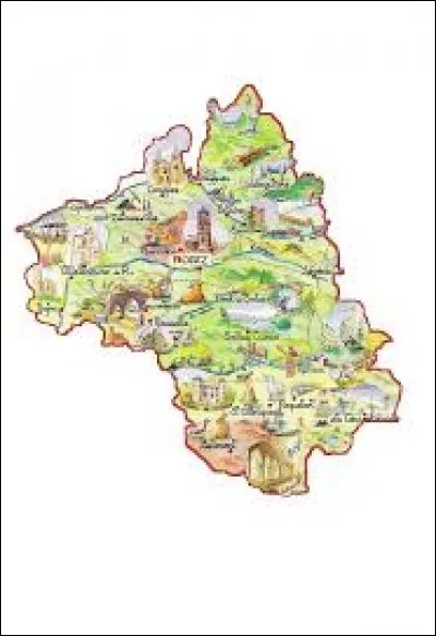 Le d&eacute;partement de l'Aveyron est frontalier avec 8 d&eacute;partements.