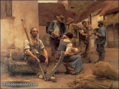 À qui doit-on la toile intitulée "La Paye des moissonneurs" ?