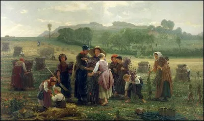 Qui a représenté "La Récole des illettes en Picardie" ?