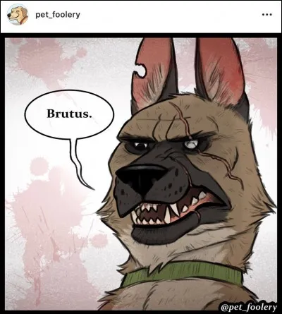 Brutus est jaloux de Pixie.