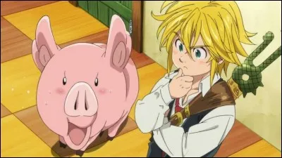 La taverne qui est portée par un cochon qui se déplace où et quand Meliodas le veut, est-elle la mère du petit cochon Hawk ?