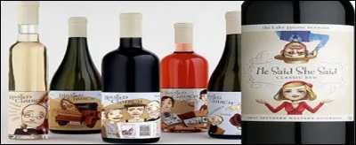 Si l'on en croit l'&eacute;tiquette de cette bouteille, au premier plan, que viennent de trouver les personnages ?